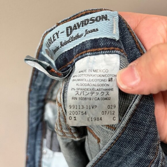 Harley-Davidson‎ Women's Straight Leg Jeans- Size 12P - Picture 7 of 8